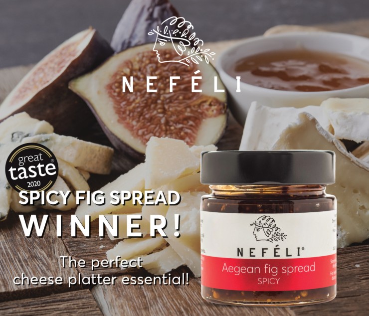 Nefeli Aegean fig spread, spicy is among the Great Taste winners of 2020!!!
