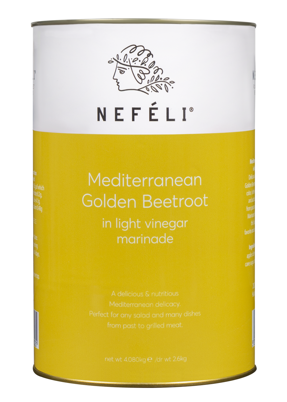 Mediterranean golden beetroot in a light vinegar marinade