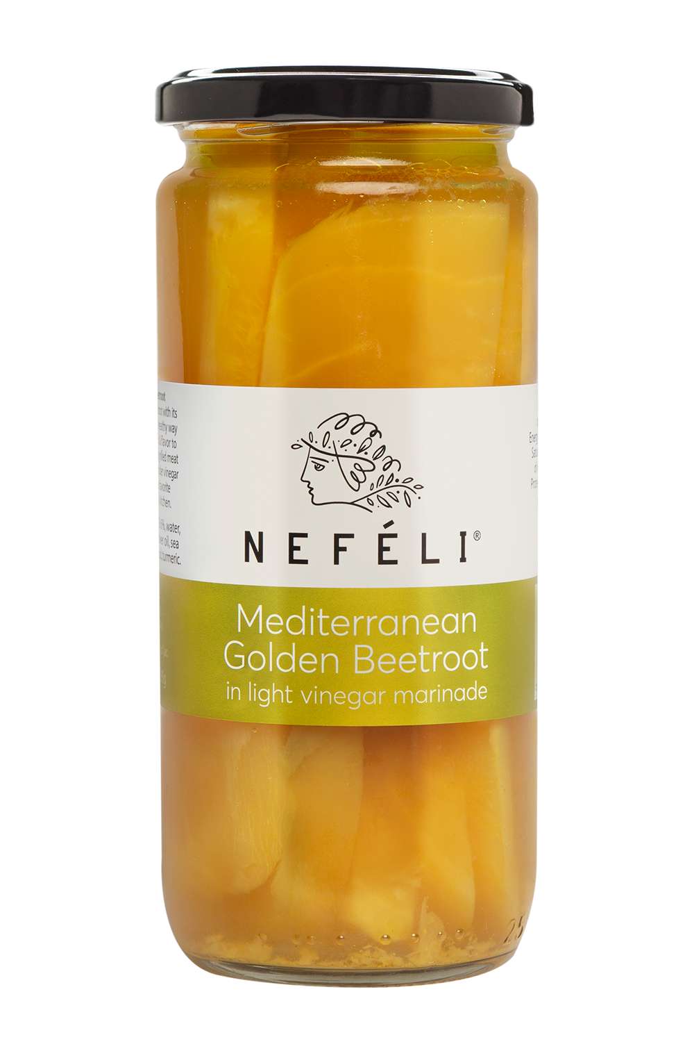 Mediterranean golden beetroots in light vinegar marinade