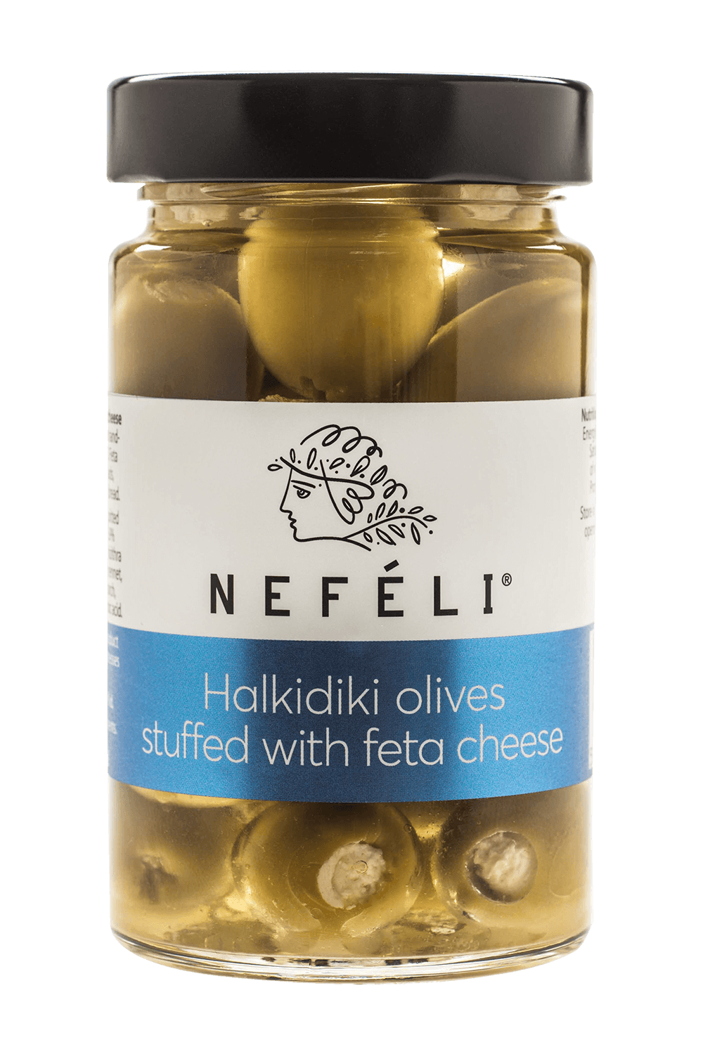 Halkidiki green olives stuffed with feta cheese