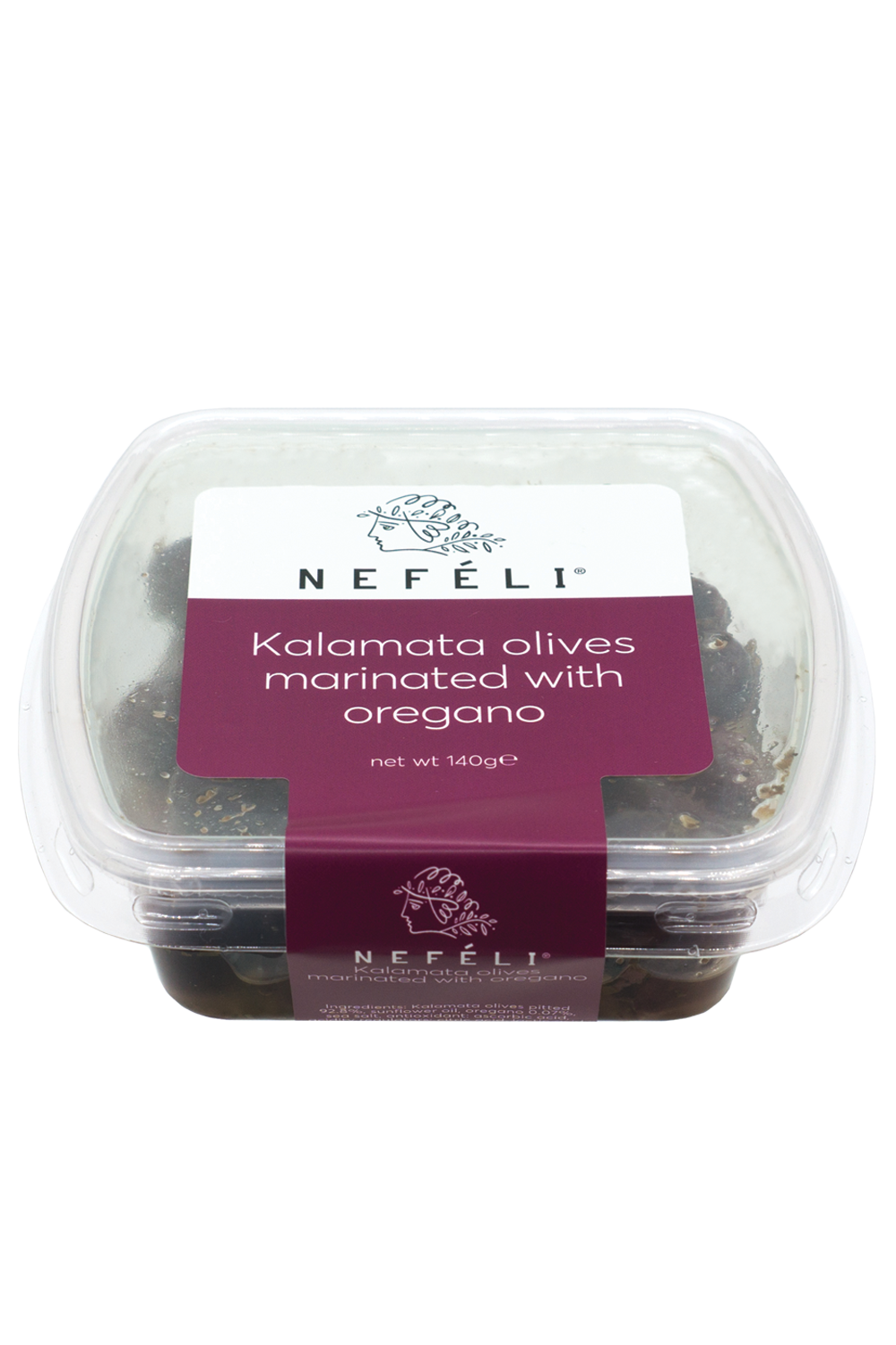 Kalamata olives with oregano in modified atmosphere